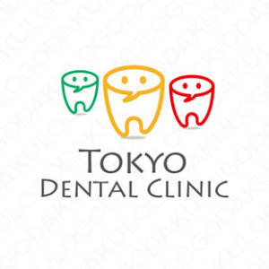 ユニークなトリオの歯科ロゴ
