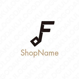 F+音符のロゴ