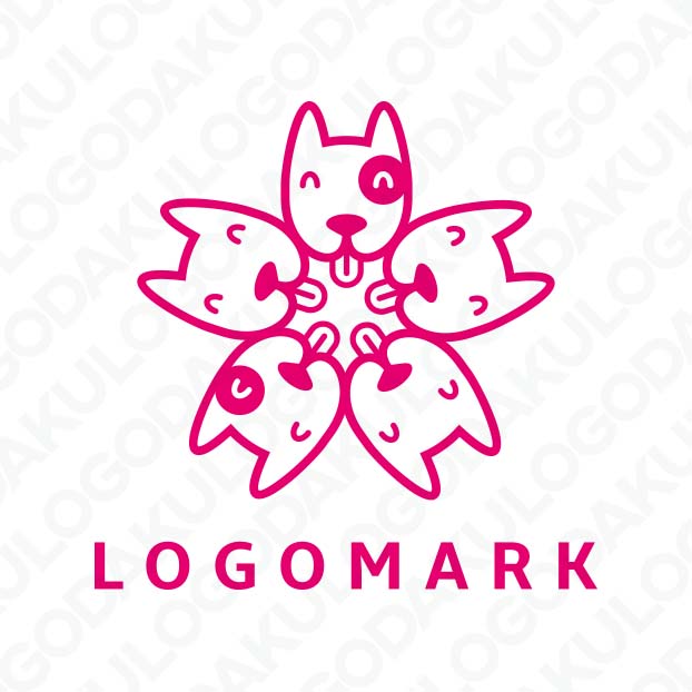桜とワンちゃんのマジカル・ミックスのロゴ
